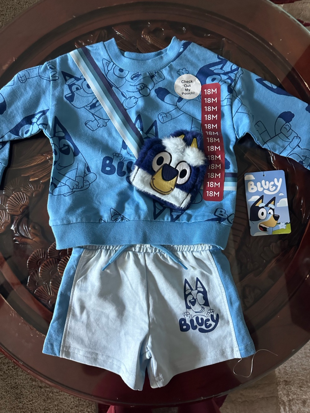 Bluey 18month Two-Piece Set with Plush Character